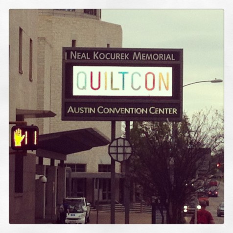 Quiltcon sign