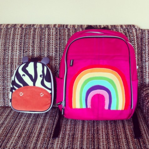 rainbow backpack