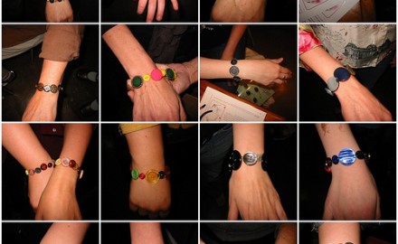 cute as a button bracelets at the CRAFT: party!