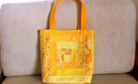 make it: patchwork tote bags