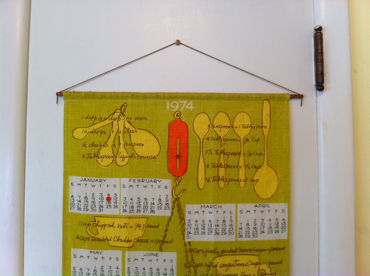 vera tea towel calendar