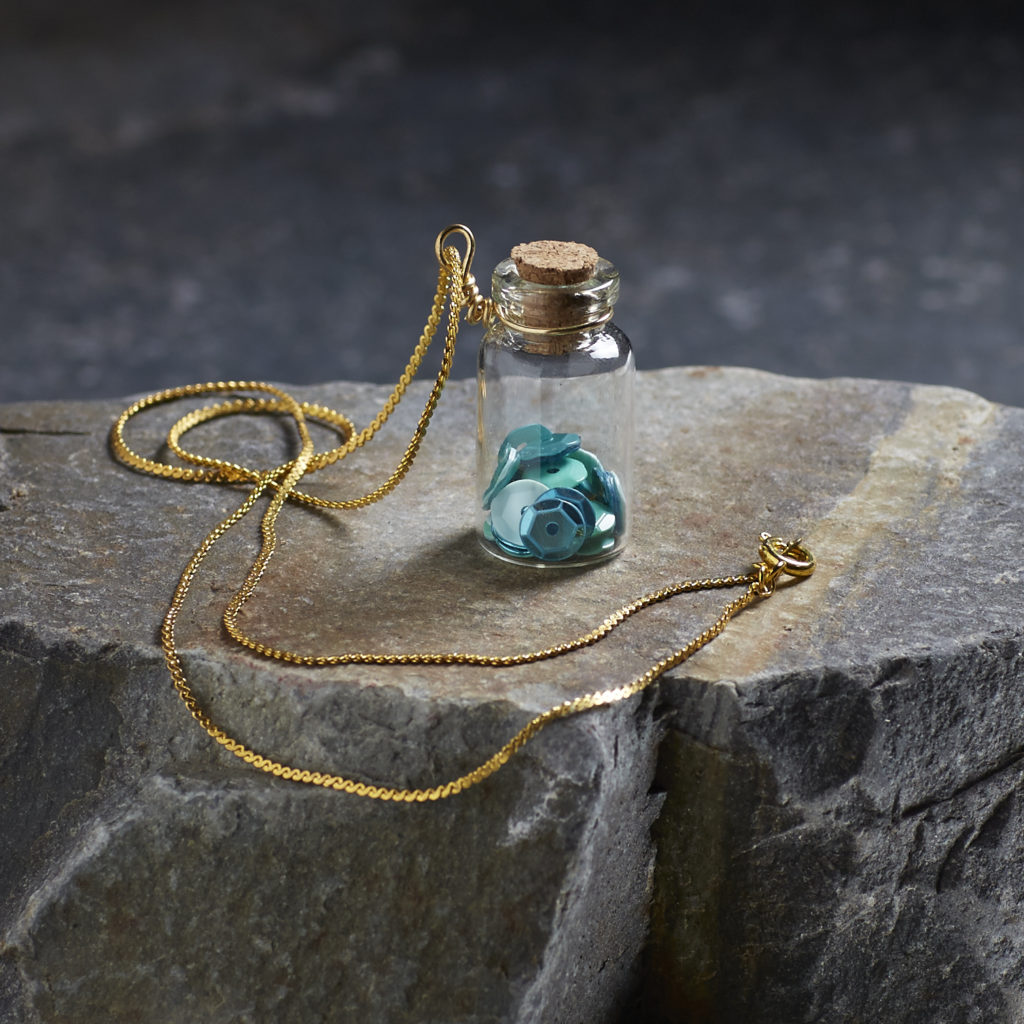 Bead Sparkle - sparkle jar pendant at Collage! - westcoastcrafty.com