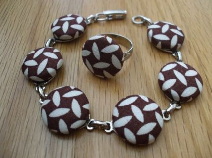 Covered Button Bracelet - Susan Beal