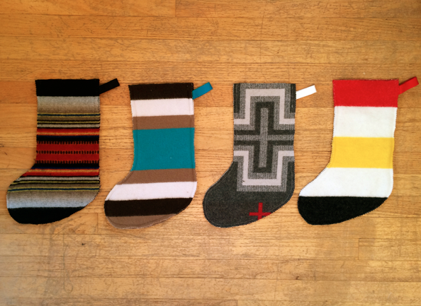 Pendleton Wool Christmas Stockings - Susan Beal