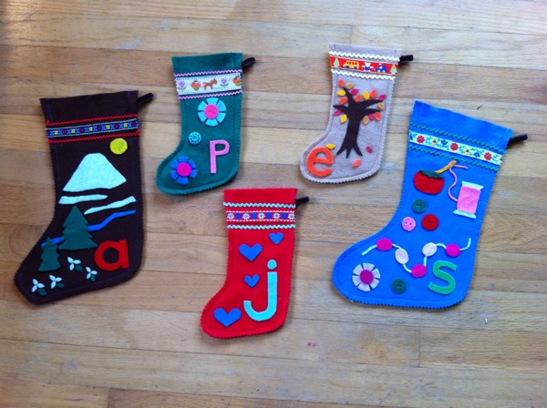 Christmas stockings by Susan Beal