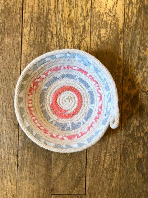 Sunset Quilt Rope Bowl